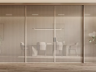 Modern Silent Door 3d model