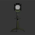 Green Tripod Floor Lamp With Adjustable Shade And Metal Stand Base