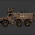 Military Armored Tank With Camouflage Design Mounted Weapon System And Heavy Tracks