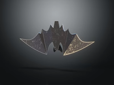 Modern Shiny Metal Decorative Ornament Set With Geometric Abstract Design For Home Interior Decoration 3d model