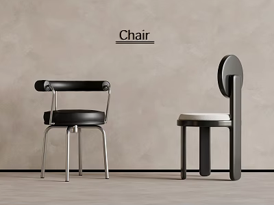 09 Chair Antique Single Chair Writing Chair Dining Chair 3d model