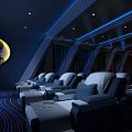 SPA Sauna Relaxing Environment With Modern Interior And Comfortable Massage Chairs