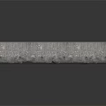 Long Rectangular Concrete Construction Component With Holes And Base Protrusions