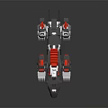 Modern Robot Dog Mechanical Dog Machine Warrior Mechanical Combat Police 3d model