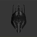 Dark Medieval Spiked Warrior Helmet With Intricate Metal Gothic Design
