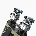 Dual Electric Blenders With Multi Speed Metal Gears And Blue Accents