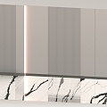 Bedroom background wall 3d model