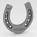 Sturdy Metal Horseshoe Hardware Tool With Multiple Holes For Hoof Protection