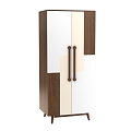 New Chinese-style two-door wardrobe 3d model