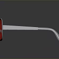 Stylish Trendy Sunglasses With Red Lenses And Silver Frames For Daily Use