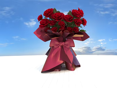 Giant Rose Bouquet Meichen Tanabata 3d model