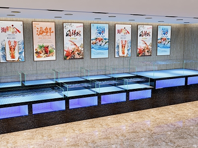 Restaurant Hotel Catering Seafood Pool Effect Diagram model