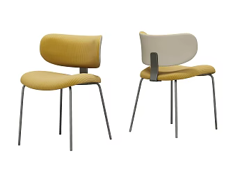Modern Simple Single Chair 3d model