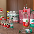 Nongfu Spring Bottled Water Display With Various Sizes And Carton Packaging