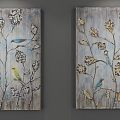 Nordic small clear decorative painting 3d model