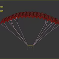 Military Weapon Parachute System With Multi Canopy Design And Suspension Lines For Tactical Airdrop
