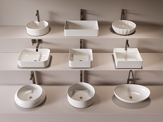 Table basin wash basin 3d model