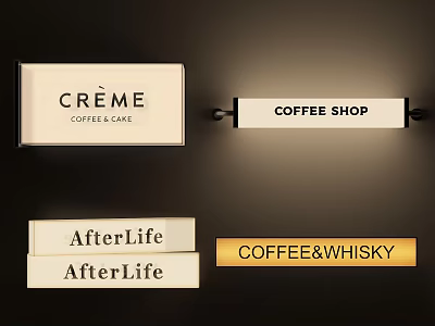 modern light box outdoor light box 3d model