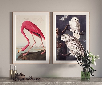 Modern Animal Painting Hanging Painting Decorative Painting 3d model