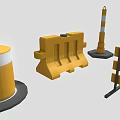 Yellow Road Safety Equipment Including Barriers Drums And Traffic Cones