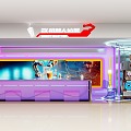 Meichen Robot Milk Tea Shopping Mall Store Milk Tea Shop Science and Technology Wind Cool Mechanical Arm Exhibition Chen Creative Bar 3d model