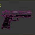 Modern Black Tactical Pistol With Textured Grip And Metal Frame Design