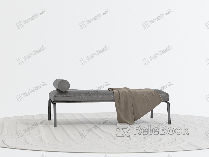 Modern sofa stool sofa combination model