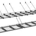 Modern Outdoor Sunshade Canopy With Aluminum Frame And Transparent Panels For Patio