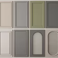 Various Colored Cabinet Door Panels With Different Design Styles For Home Decor