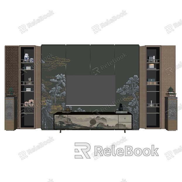 background wall TV background wall model