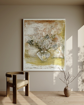 Zhao Wuji-Ji Decorative Painting Watercolor Painting Oil Painting Minimalist Painting Simple Art Painting Abstract Painting Unlimited Frame Painting 3d model