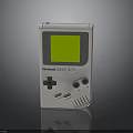 Nintendo Game Boy Classic Handheld Gaming Console With Green Screen And White Design