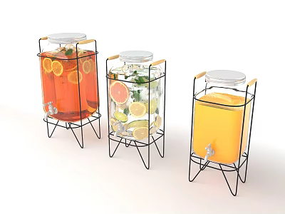 Modern Drink Barrel 3d model