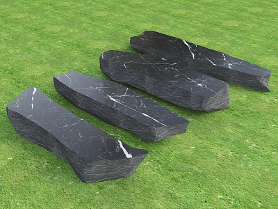 Natural Stone Bench Stone Bench Mirror Block Stone Whole Stone Landscape Bench Stone Bench model