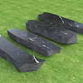 Natural Stone Bench Stone Bench Mirror Block Stone Whole Stone Landscape Bench Stone Bench 3d model