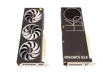 Computer components ASUS graphics card 3d model