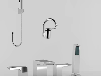 Modern Stainless Steel Faucet Models For Kitchen And Bathroom Home Use 3d model