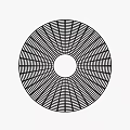 Decorative Circular Hole Covers With Grid Wooden And Stone Materials For Home Decor