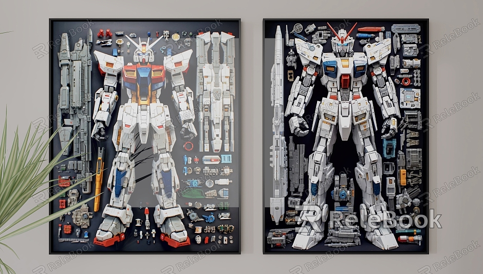 Modern Style Gundam Hanging Paintings Gundam model