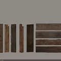 Arbor Wood Samples Featuring Various Natural Textures And Different Color Shades 3d model