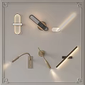 Wall lamp bedside lamp reading lamp combination 3d model