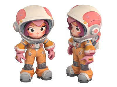 Cartoon astronaut cartoon astronaut cartoon spacesuit cartoon spacesuit 3d model