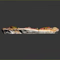 Delicious Pizza Topped With Red Green Bell Peppers Sliced Meat And Melted Cheese