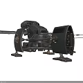 Advanced Spacecraft Mechanical Structure with Landing Gear and Robotic Arm for Cosmic Exploration Missions
