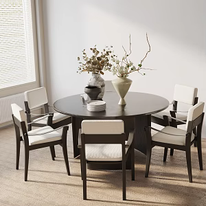 Modern table combination 3d model