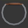 Stylish Modern Watch With Blue Dial Orange Frame And Gray Strap For Daily Use