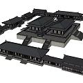Chinese Ancient Architecture Han Dynasty Palace Qin and Han Architecture 3d model
