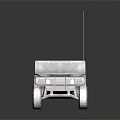 Camouflage Painted Military Tactical Vehicle With Humvee Style Four Wheel Antenna Design
