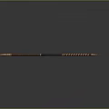 Traditional Weapon Arrow with Wooden Shaft Metal Tip and Feather Fletching