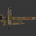 Futuristic Fighter Jet Design With Metallic Body Streamlined Wings Dual Engines And Red Markings